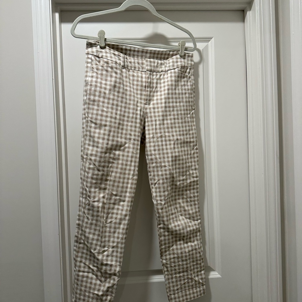 Gingham, checkered pixie pants